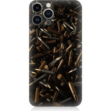 Teknomeg Apple iPhone 13 Pro Max Uyumlu Mermi Yığını  Desenli Silikon Kılıf