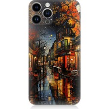 Teknomeg Apple iPhone 13 Pro Max Uyumlu Gece Sokak  Desenli Silikon Kılıf