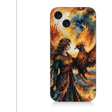 Teknomeg Apple iPhone 15 Plus Uyumlu Anka Kuşu  Desenli Silikon Kılıf