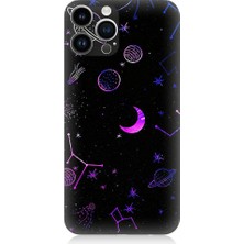 Teknomeg Apple iPhone 13 Pro Uyumlu Uzay Deseni  Desenli Silikon Kılıf