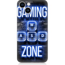 Teknomeg Apple iPhone 14 Uyumlu Gaming Zone  Desenli Silikon Kılıf