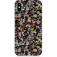 Teknomeg Apple iPhone x Uyumlu Küçük Figürler  Desenli Silikon Kılıf