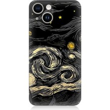 Teknomeg Apple iPhone 14 Plus Uyumlu Yıldızlı Gökyüzü  Desenli Silikon Kılıf