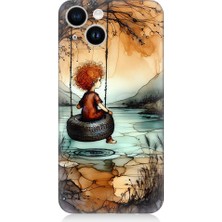 Teknomeg Apple iPhone 14 Plus Uyumlu Yalnız Çocuk  Desenli Silikon Kılıf