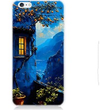 Teknomeg Apple iPhone 6 Uyumlu Dağ Evi  Desenli Silikon Kılıf