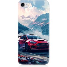 Teknomeg Apple iPhone 7 Plus Uyumlu Dağ Yarışı  Desenli Silikon Kılıf