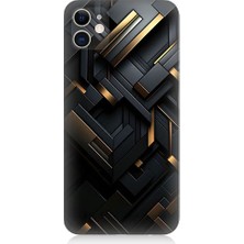 Teknomeg Apple iPhone 11 Uyumlu Geometrik Desen  Desenli Silikon Kılıf