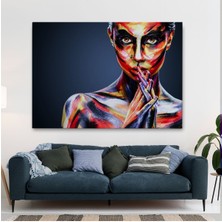 Limitless Design Güzel Kız Portresi Yağlıboya Görünüm Dekoratif Kanvas Duvar TABLOSU-3511