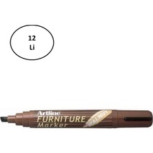 TURK Artline Furniture Ahşap Marker Ek 95 Walnut Ceviz 12'li