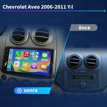 Victor Chevrolet Aveo 2006-2011 Yıl Android Sürüm 13 Kablosuz Carplay Navigasyon Multimedya 9 Inç Ekran Navigasyon Cihazı 4G Ram + 32GB Hafıza Çerçeveli ve arka görüş kameralı