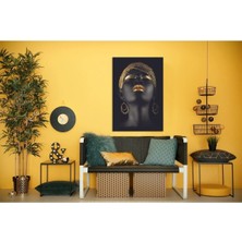 Limitless Design Afrikalı Kadın Tek Parça  Cotton Canvas Tablo