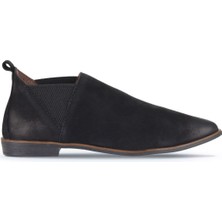 Bueno Shoes Siyah Nubuk Kadın Düz Bot 01WD3705 01WD3705