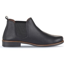 Bueno Shoes Siyah Deri Kadın Düz Bot 01WD3810 01WD3810
