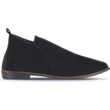 Bueno Shoes Siyah Nubuk Kadın Düz Bot 01WD3700 01WD3700