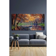 Limitless Design Manzara Kayık-Hd Baskı Kanvas Tablo Salon Oturma Yatak Odası Ofis Antre Cafe Için Duvar Dekoru