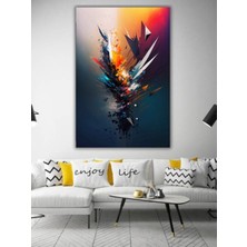 Limitless Design Renkli Soyut Gamer Tablo Salon Oturma Odası Ofis Için Dekoratif Dijital Baskı Hd Baskı Kanvas Tablo