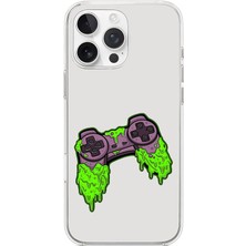 Zeyno Apple iPhone 14 Pro Uyumlu Oyun Konsolu Desenli Silikon Kılıf