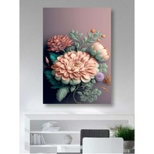 Limitless Design Renkli Çiçekler 4-Hd Baskı Kanvas Tablo Salon Oturma Yatak Odası Ofis Antre Cafe Için Duvar Dekoru