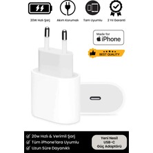 iPhone Tüm Serilere Uyumlu 20W Hızlı Şarj Aleti 6 7 8 x 11 12 13 14 15 Için Type-C Girişli Adaptör Apple Şarz Lightning Plus Pro Max Nry