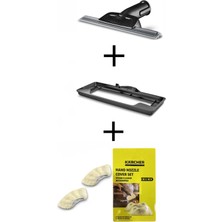 Karcher Easyfix Delüx + Cam Temizleme Aparatı +Halı Aparatı + 2 El Aparatı Havlu Seti