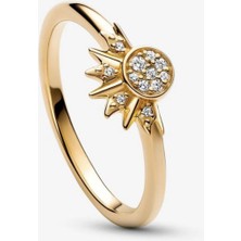 Lines Bijuteri Gökyüzü Işıltılı Güneş Yüzük