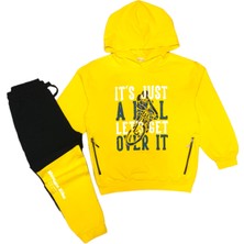 Little Tortoise Kapüşonlu Spor Şık Kaliteli Erkek Çocuk Sweatshirt / Eşofman Takımı