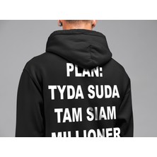 Swozz Plan: Tyda Suda Tam Sıam Mıllıoner Baskılı Trend  Oversize Hoodie Rusya Trend