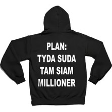 Swozz Plan: Tyda Suda Tam Sıam Mıllıoner Baskılı Trend  Oversize Hoodie Rusya Trend