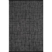 Prestige Halı Kilim Eko Antrasit Kaymaz Taban Kilim Balkon Mutfak Oturma Odası Halısı Yoluk Eko123 80 x 150