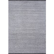 Liv Gri Kaymaz Taban Makinede Yıkanabilir Kilim Balkon Mutfak Halısı 0Lv384 80 x 150