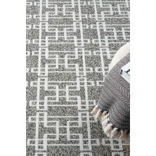 Bukle Krem Kaymaz Taban Makinede Yıkanabilir Kilim Balkon Mutfak Halısı Bk475 80 x 150