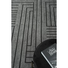 Prestige Halı Kilim Eko Antrasit Kaymaz Taban Kilim Balkon Mutfak Oturma Odası Halısı Yoluk Eko347 100 x 200