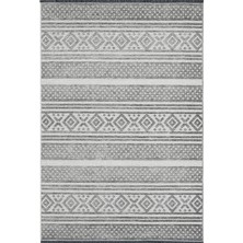 Prestige Halı Kilim Ipar Gri Çift Taraflı Dokuma Kilim Balkon Mutfak Oturma Odası Halısı Ip0042 80 x 150