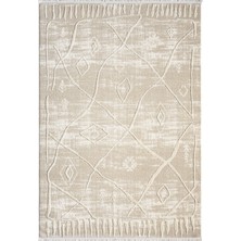 Ventura Bej Multi Shaggy Yumuşak Post Peluş Salon Oturma Odası Halısı Vnt101 100 x 200