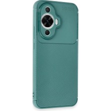 Prolysus Huawei Nova 12S Kılıf Negro Karbon Fiber Desen Silikon