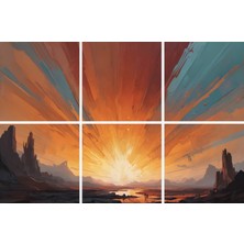 Acrs Dizayn Güneş Patlaması - Pwc Tablo - Ev&ofis Dekorasyonu