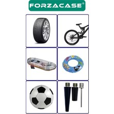 Forzacase 100 Psı Basınç Göstergeli Araba Bisiklet Motor Lastik Ayak Pompası - FC718