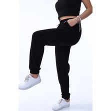 Kadın Kışlık Kalın Şardonlu 3 Iplik Jogger Eşofman Altı