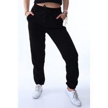 Kadın Kışlık Kalın Şardonlu 3 Iplik Jogger Eşofman Altı