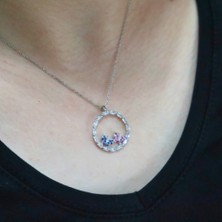 Neva Jewelry Taşlı Kelebek Kolye