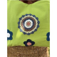 Handream Mandala Örgü Detaylı Bez Omuz Çantası