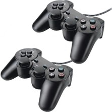 Astakos Ikili USB Kablolu Joystick Gamepad Oyun Kolu Konsolu Pc+ Ps3 Bilgisayar Laptop Uyumlu