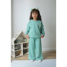 Emila Kids 3-10 Yaş Arası Yazı Baskılı Kız Çocuk Takım