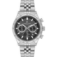 Daniel Klein DKE.1.13851.2 Siyah Gümüş Çelik Kordonlu Chronograph Takvimli Erkek Kol Saati