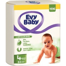 Evy Baby Bebek Bezi Beden:4 (7-14kg) Maxi 168 Adet Ekonomik Süper Fırsat