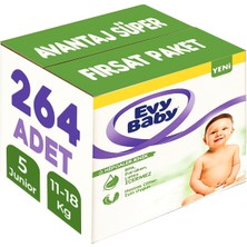 Evy Baby Bebek Bezi Beden:5 (11-18kg) Junior 264 Adet Avantaj Süper Fırsat