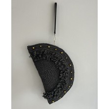 El Yapımı Şık Abiye Hasır Çanta 7