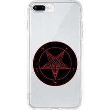 Zeyno Apple iPhone 8 Plus Uyumlu Pentagram Desenli Silikon Kılıf