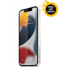 Hanedanev Apple iPhone 13 Gerçek Nano Ekran Koruyucu Kırılmaz Cam - Extra Ince