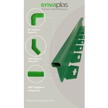 Envaplas Pratik Garden Yeşil Strong Sert Çim Ayırıcı - 5 mt - 2 x 2,5 mt Sınırlayıcı - Taş Toprak Bariyer